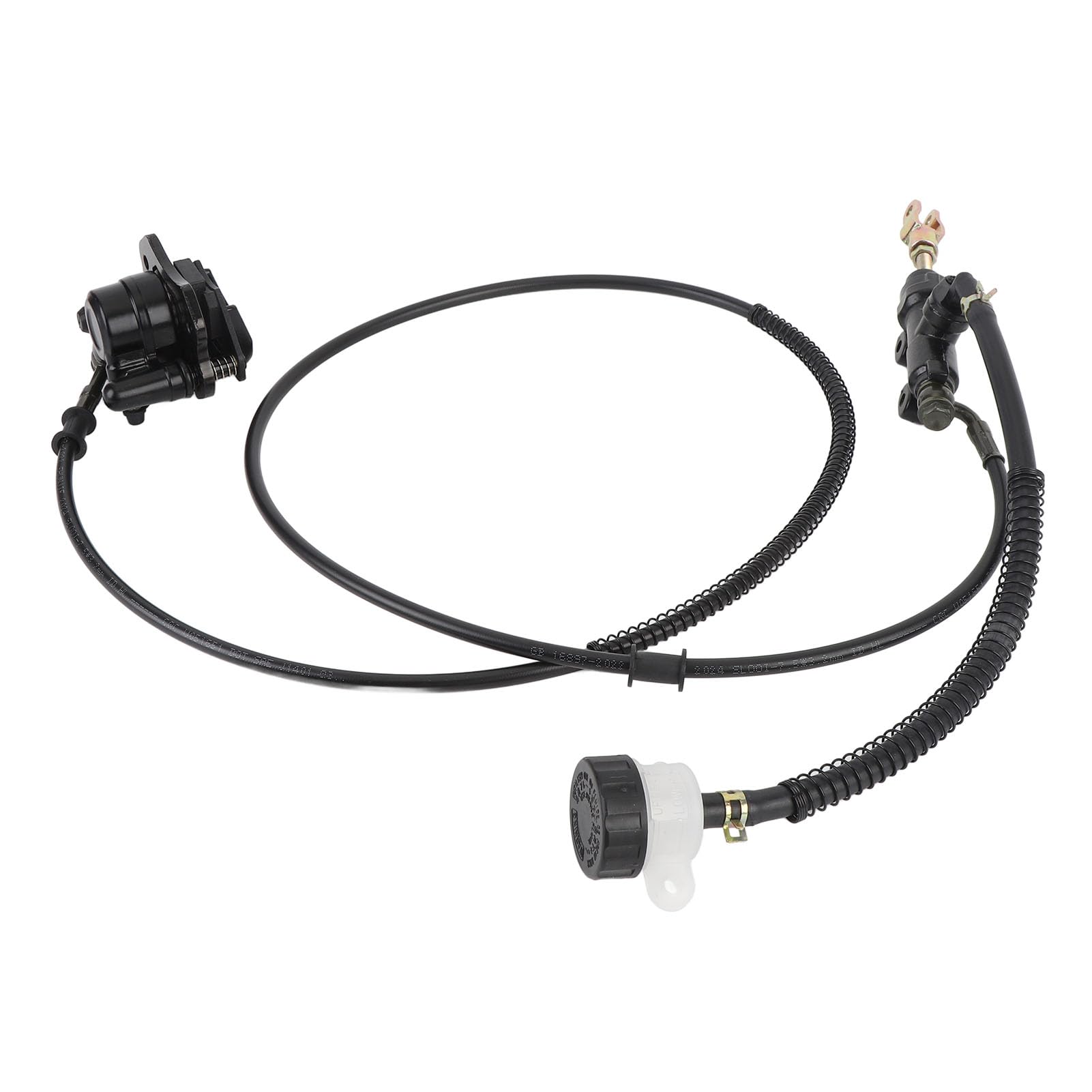 Generic Set di utensili per pinze freno a disco in lega di acciaio posteriore idraulico a disco con tubo da 1,5 m montaggio 64 mm 3 parti chiave per bici da kart ATV Quad Go