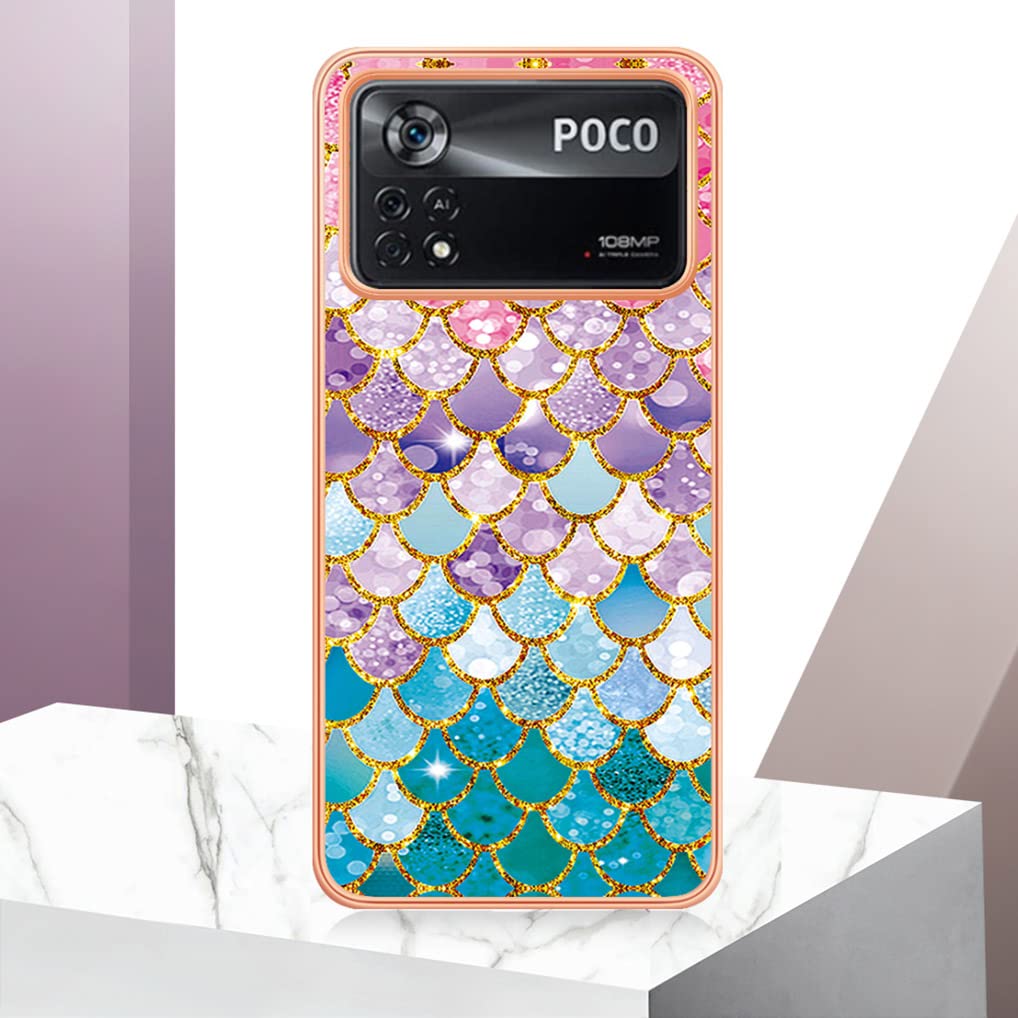 SEAHAI Coque Pour Xiaomi Poco X4 Pro 5G, Ultra Mince Élégant