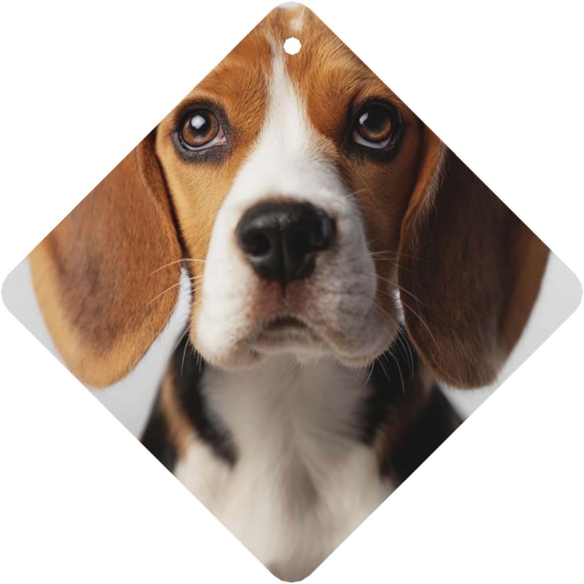 Car Air Freshener 24 PCS Cute Beagle Dog Hanging Car Air Fresheners Auto Interior Decor Card Freshener Strong Scented Card Lavender Cars Scents for Office Bedroom Close Drawer Square