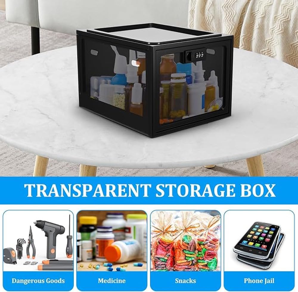 Caja pequeña con Cerradura para medicamentos y de Seguridad