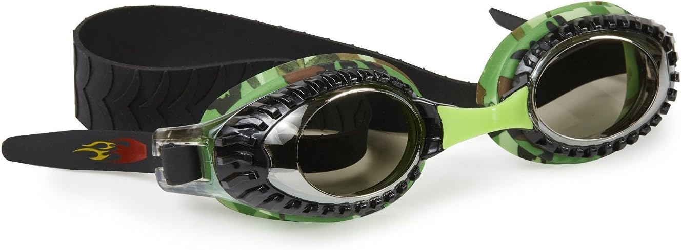 Bling 2O Boys' Swimming Goggles with UV Protection (Ages 3+) - Latex-Free, 100% Silicone Material - Includes Anti-Fog