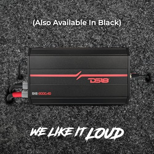 DS18 SXE-3000.4D/RD Car Amplifier Stereo Full-Range Class D 4-Channel 200x4 RMS @4 OHM 3000 Watts - Powerful and Compact Amp for Speakers in Car Audio System - image 6