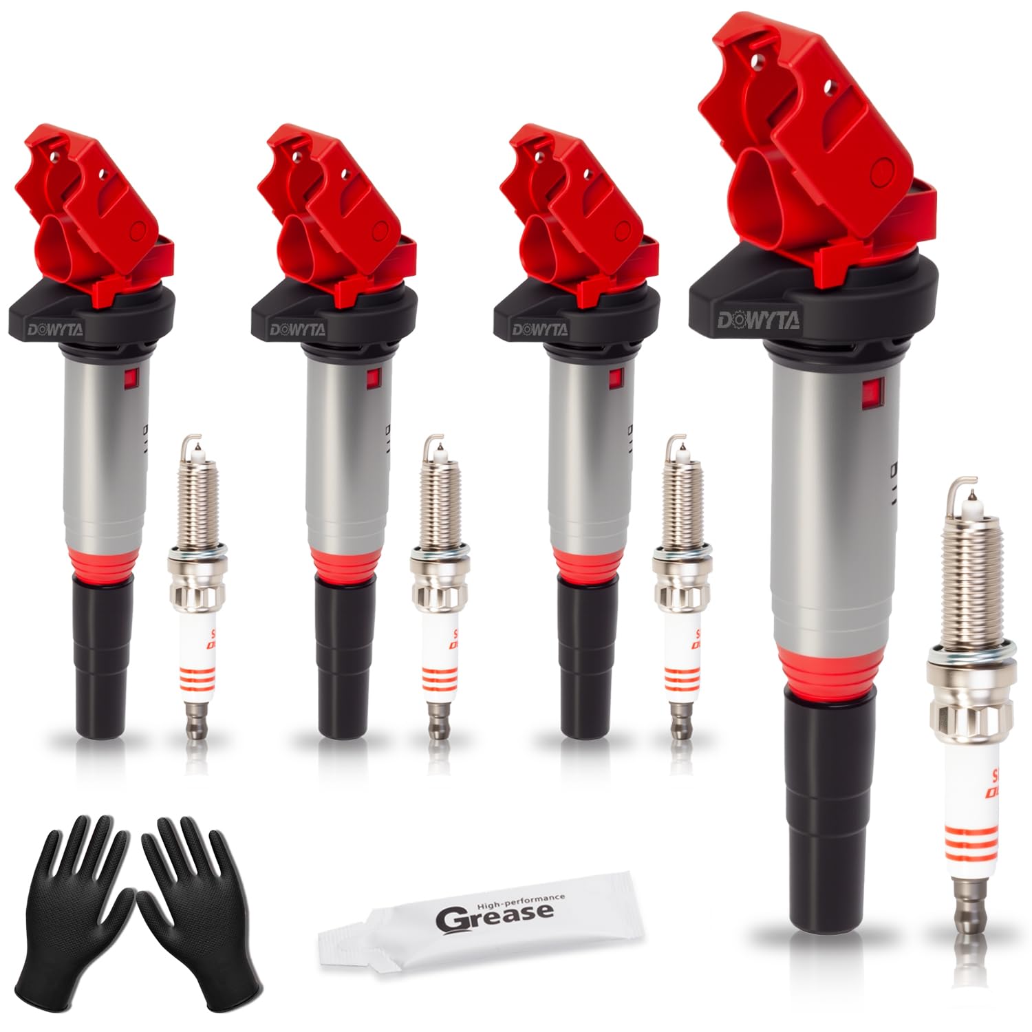 Photo 1 of DOWYTA Upgraded Ignition Coil Pack with Iridium Platinum Spark Plug Set