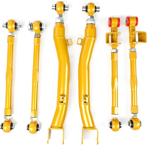 FAPO Brazo de control lateral ajustable para Subaru Impreza 02-07 93-01 WRX Sti GC GD GG (juego de 6)