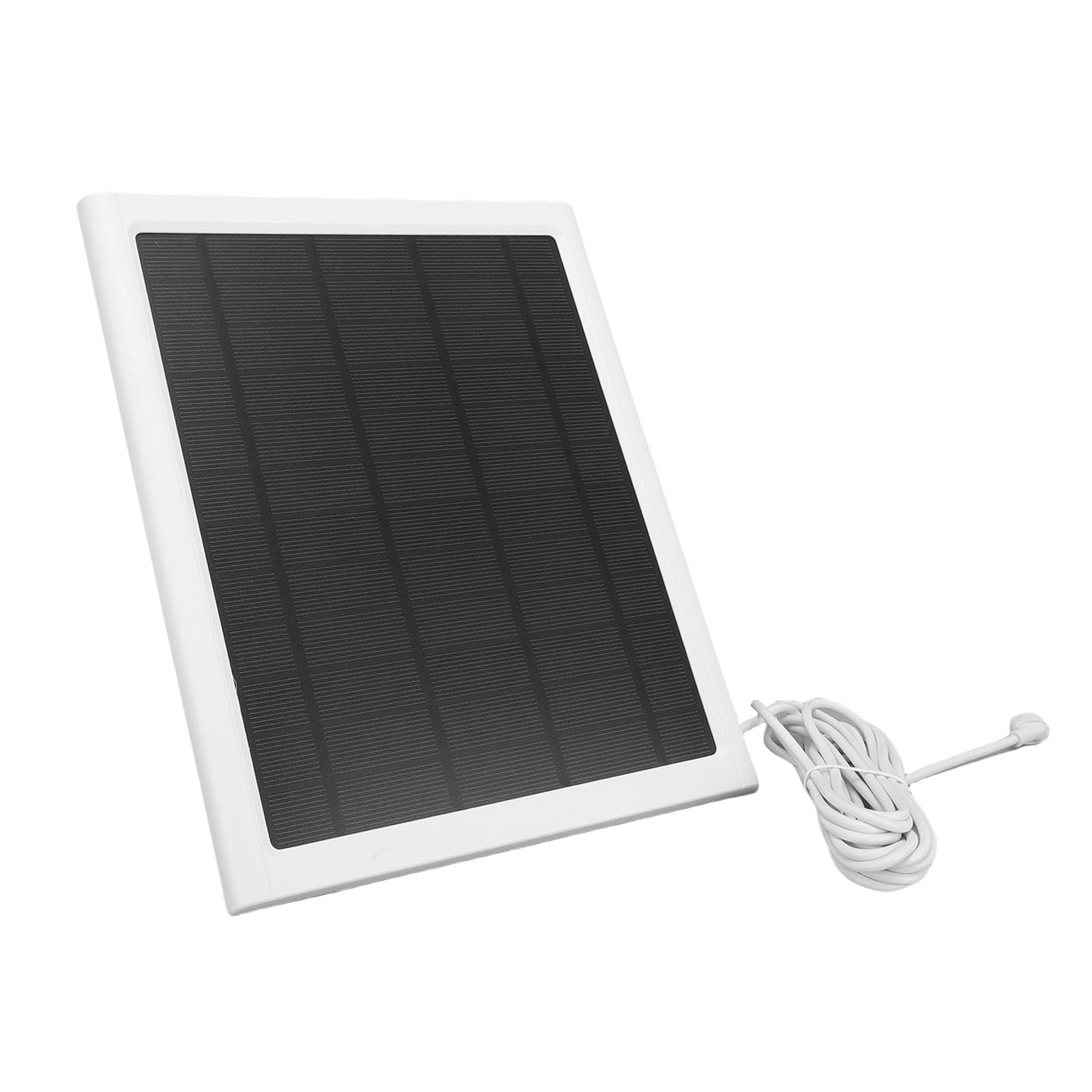 Bewinner 15-W-Solarpanel für -Solarladegerät, IP66 Wasserdicht, 360° Verstellbar, 9,8 Fuß Langes Kabel, Akkuladegerät für Überwachungskameras Im Freien – 2er-Pack (2 Stücke)