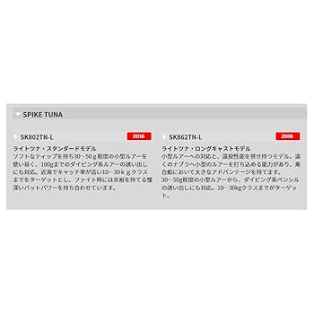 テンリュウ　スパイクツナSK802TN-L Spike Yellow Tail/TUNA（'10）（スパイク イエローテール