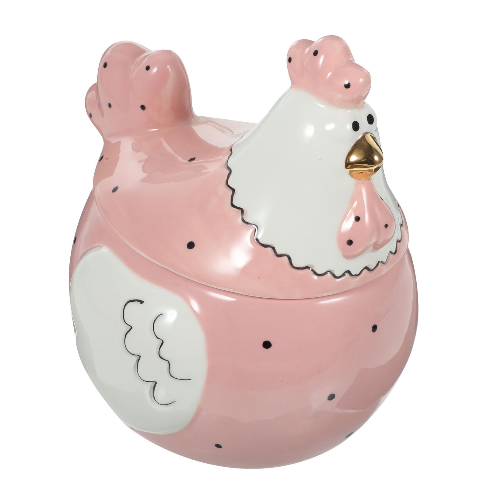 Boîte décorative en céramique en forme de poule Toyvian pour bonbons