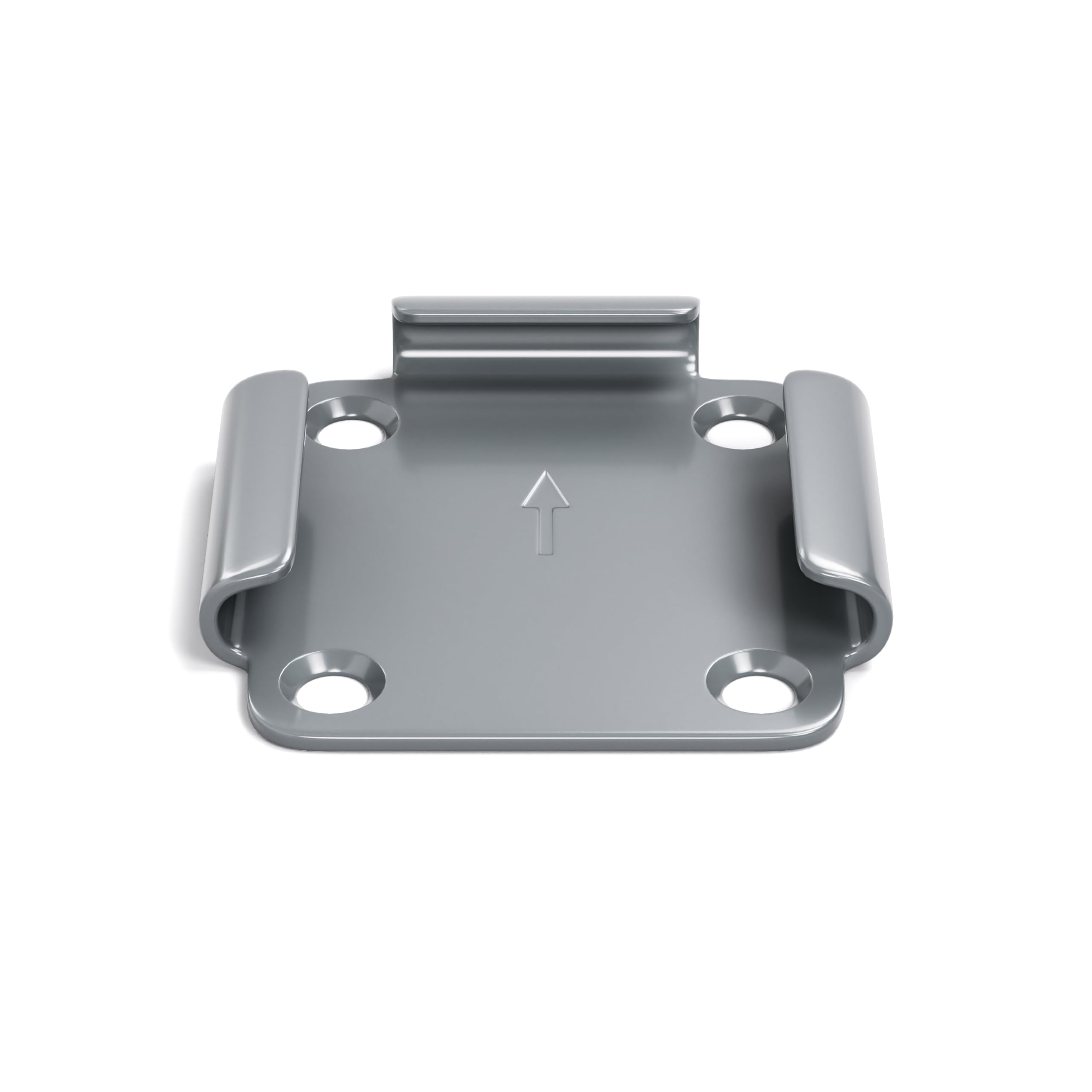 home Trends Support de sol pour stores latéraux, plaque métallique avec couvercle en plastique acier anthracite, plaque métallique avec couvercle en plastique, plaque de fond, convient pour les stores