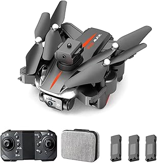 Moniss Drone com câmera 1080P Dual Camera Controle remoto Drone 5GWiFi Prevenção de obstáculos Motor sem escova Quadcopter 3 Bateria