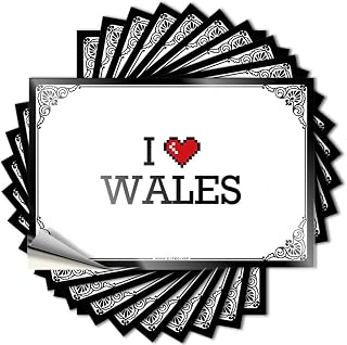 Core Tattoo, Bathroom Accessories Decor Cover I Love Wales | Funny Quote Racing Decals(6X9CM)