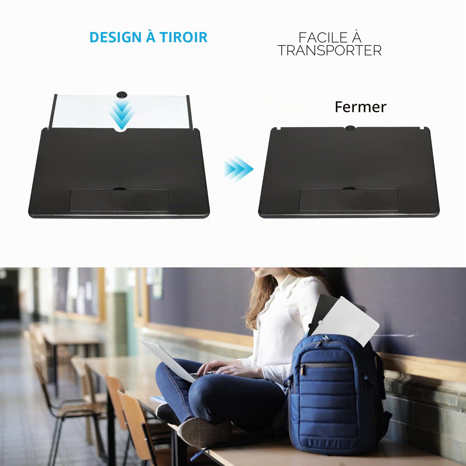 18 '' Loupe Portable Telephone,3D Amplificateur D'écran Support de Téléphone Agrandisseur Ecran pour Téléphone Intelligent Loupe Adapté pour Regarder des Vidéos sur Tous Les Smartphones(Noir)