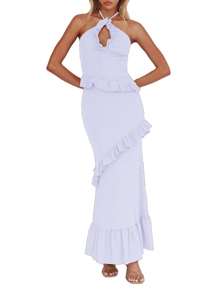 howdy.rib frill bustier. skirt セット Zipper Design Skirt with Suspenders – axes femme from JAPAN