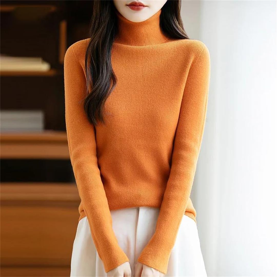 ストレッチフリース ルーズネックプルオーバー(冷え対策/あったか/洗濯機OK) - ファッション通販ならセシール(cecile) レディース フリース裏地 ハイネックセーター スリムフィット ニットプルオーバー カジュアル ロングスリーブ ウォーム トップス