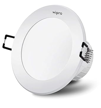 wipro Garnet 5W Round Downlight Junction Box | Warm White | Glare-Free Design | Recessed Downlighter for False Ceiling | Cutout ? 3 inch | Pack of 1