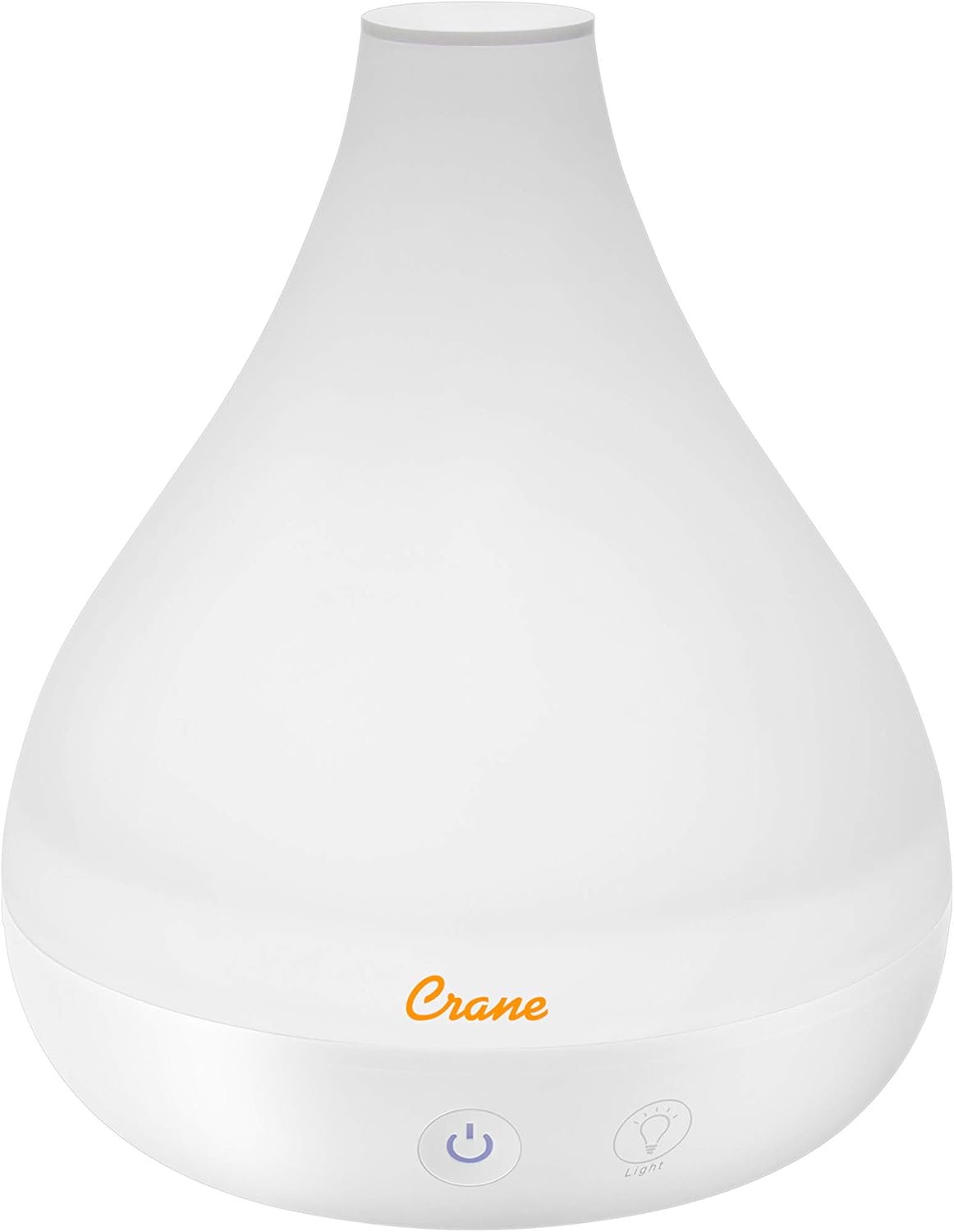 Crane Small Ultrasonic Diffuser and Air Humidifiers for Bedroom and Office, .35 Gallon Cool Mist Humidifier for Personal Use, No Humidifier Filters Needed, White