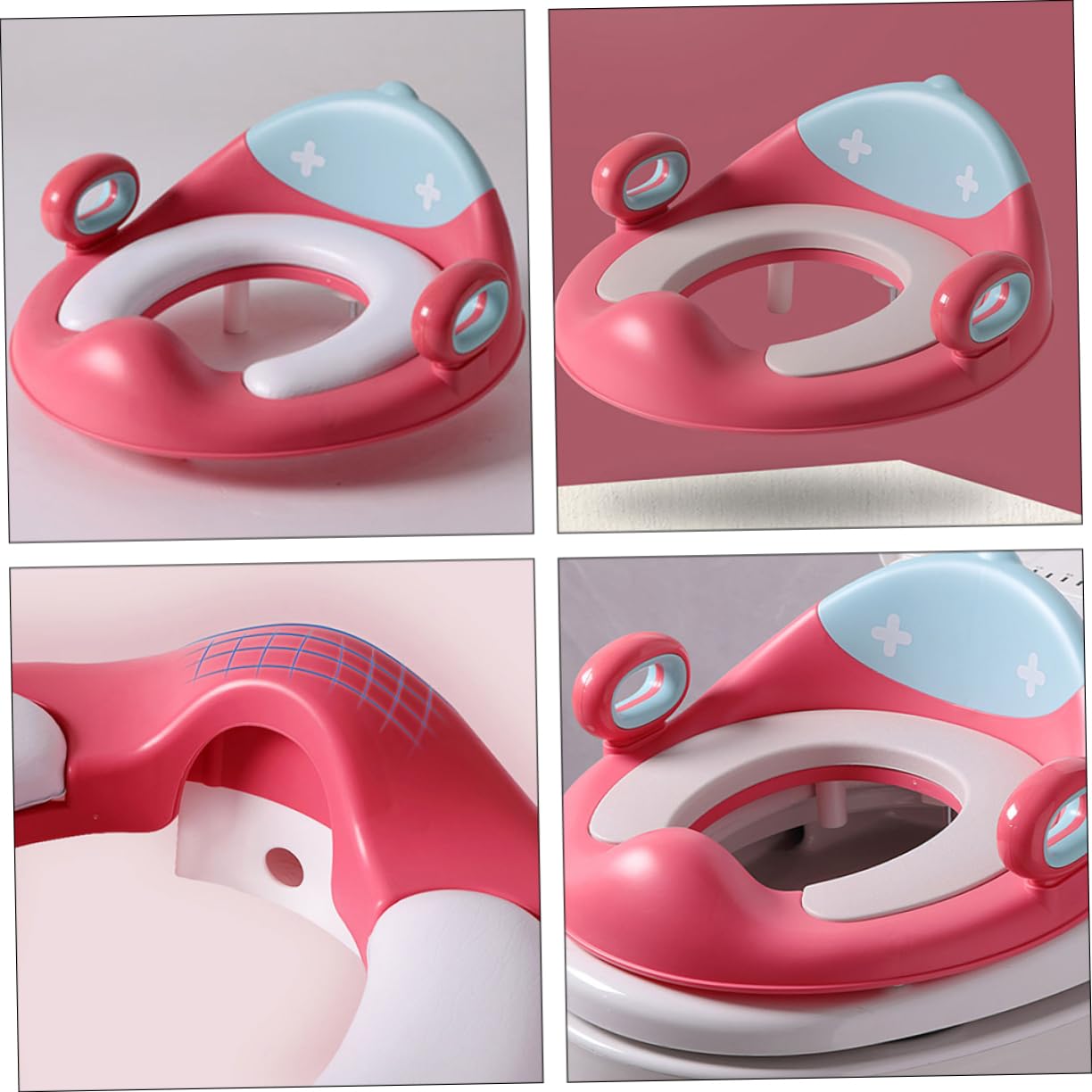 TOYANDONA Réducteur De Toilettes Pour Garçon Fille Avec Coussin De Toilette Portable Et Motif Dessin Animé Pour Garçon Fille