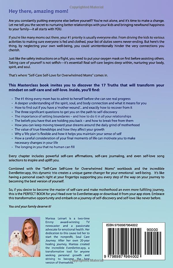 Miniatura 2 de Self-Care Self-Love For Overwhelmed Moms 17 Truths to Silence Guilt, Discover Your True Identity, Build Healthier Relationships and Believe You Are