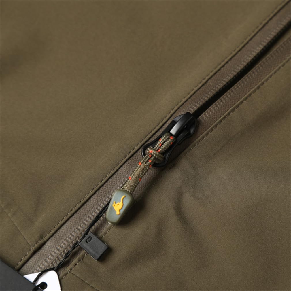 waterproof zippered sealable sutures TPU film soft shell hunting fishing jacket Raincoat