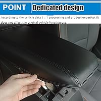 Vista 206 de Great-luck Leather Center Console Cover Armrest Pad,Protector Armrest Box Cover Accessories Keep Your Armrest in a More Comfortable Feeling(black
