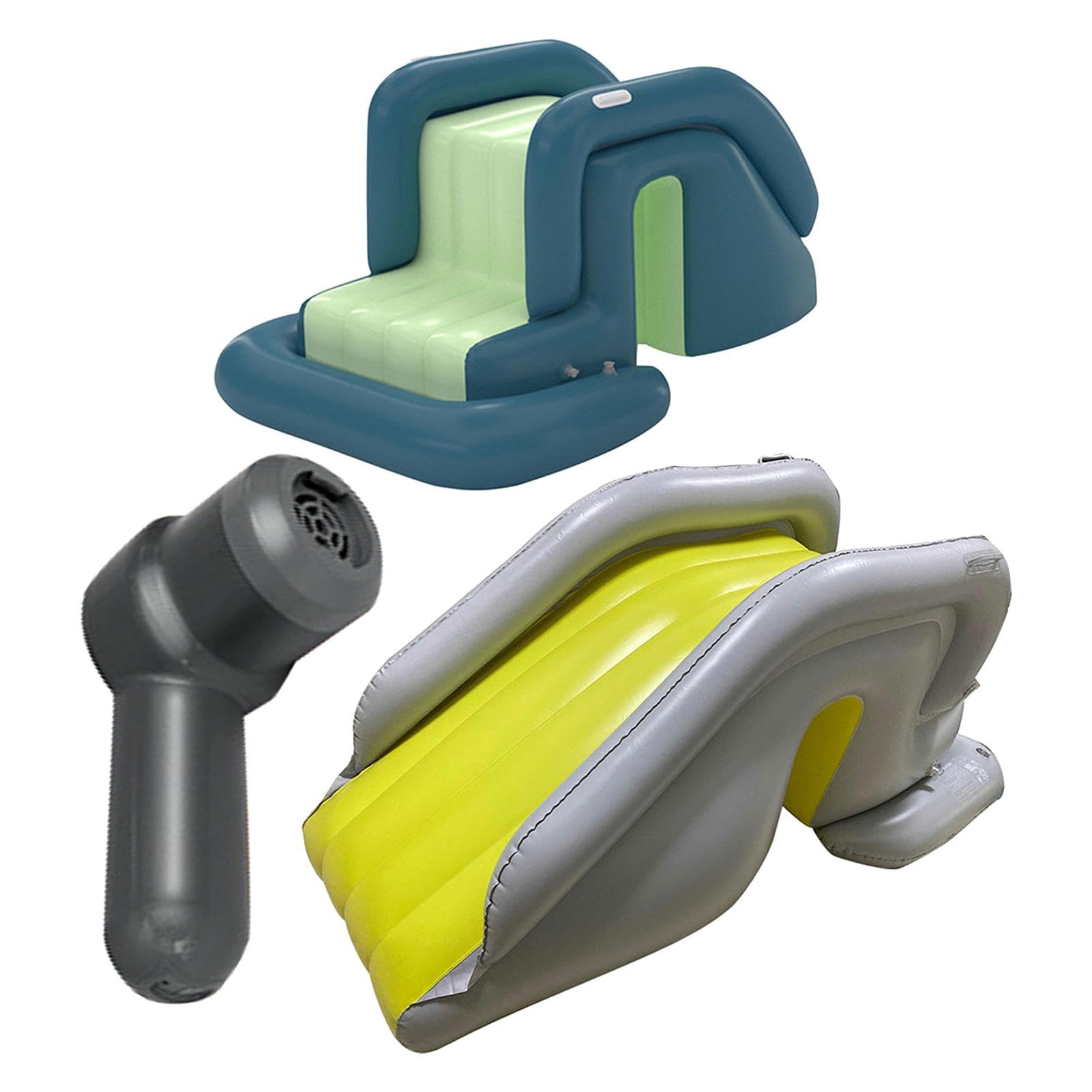 Ziennhu Piscina inflable, centro de juegos inflable, piscina infantil a prueba de polvo con doble drenaje, piscina de cobertura completa para niños, niños pequeños, adultos, verano divertido patio