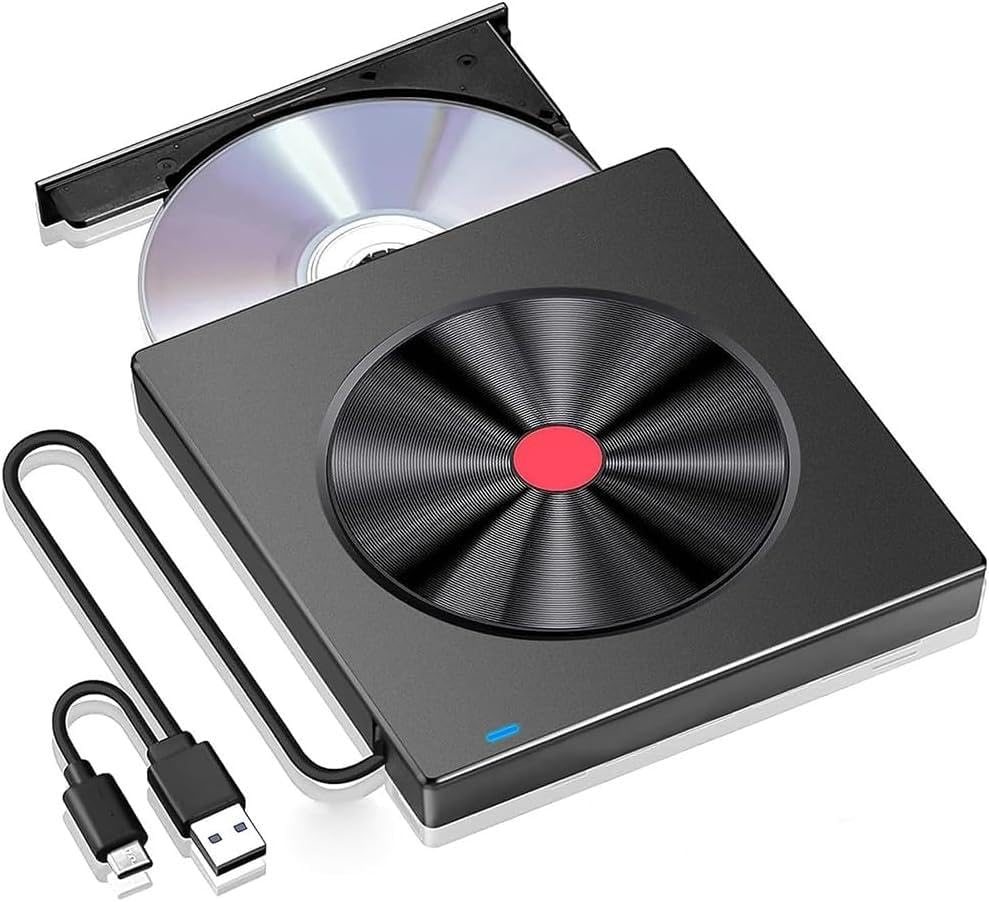 Unidad Externa CD/DVD USB 3.0 Tipo C Slim para Laptop miniatura 1