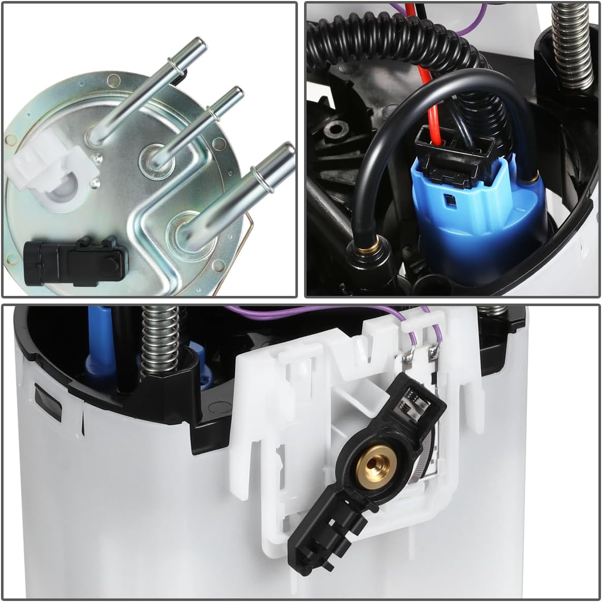 J2 Engineering Electric Fuel Pump Module Assembly Compatible with 04-07 Tahoe Yukon Escalade Replace P1841M BP3581M P76262M E3581M, J2-FPM-0140