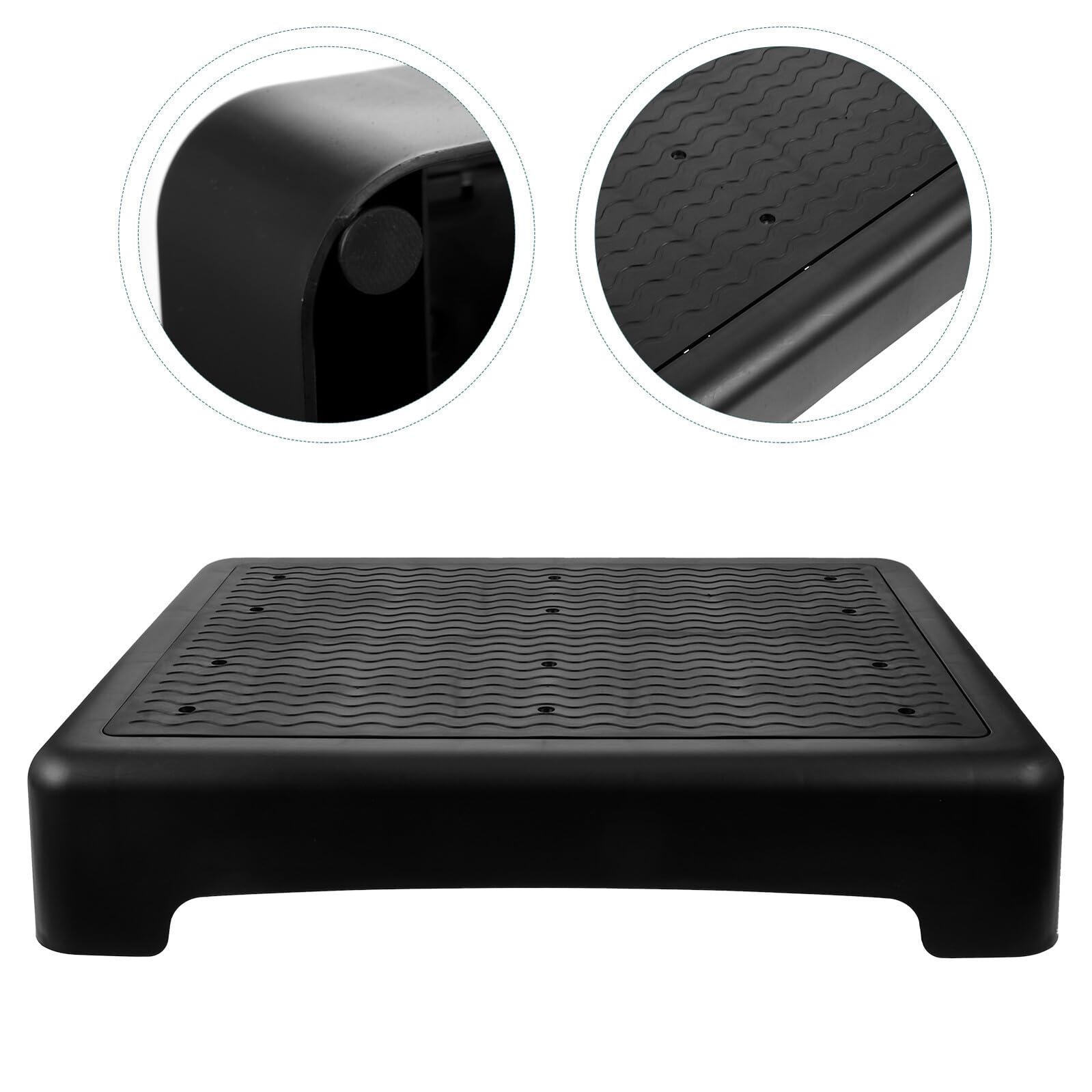 KICHOUSE Rutschfester Stabiler und Tragbarer aus Kunststoff Tritthocker Breiter Trittschemel und Barrierefreie Unterstützung für Indoor und Outdoor für Senioren