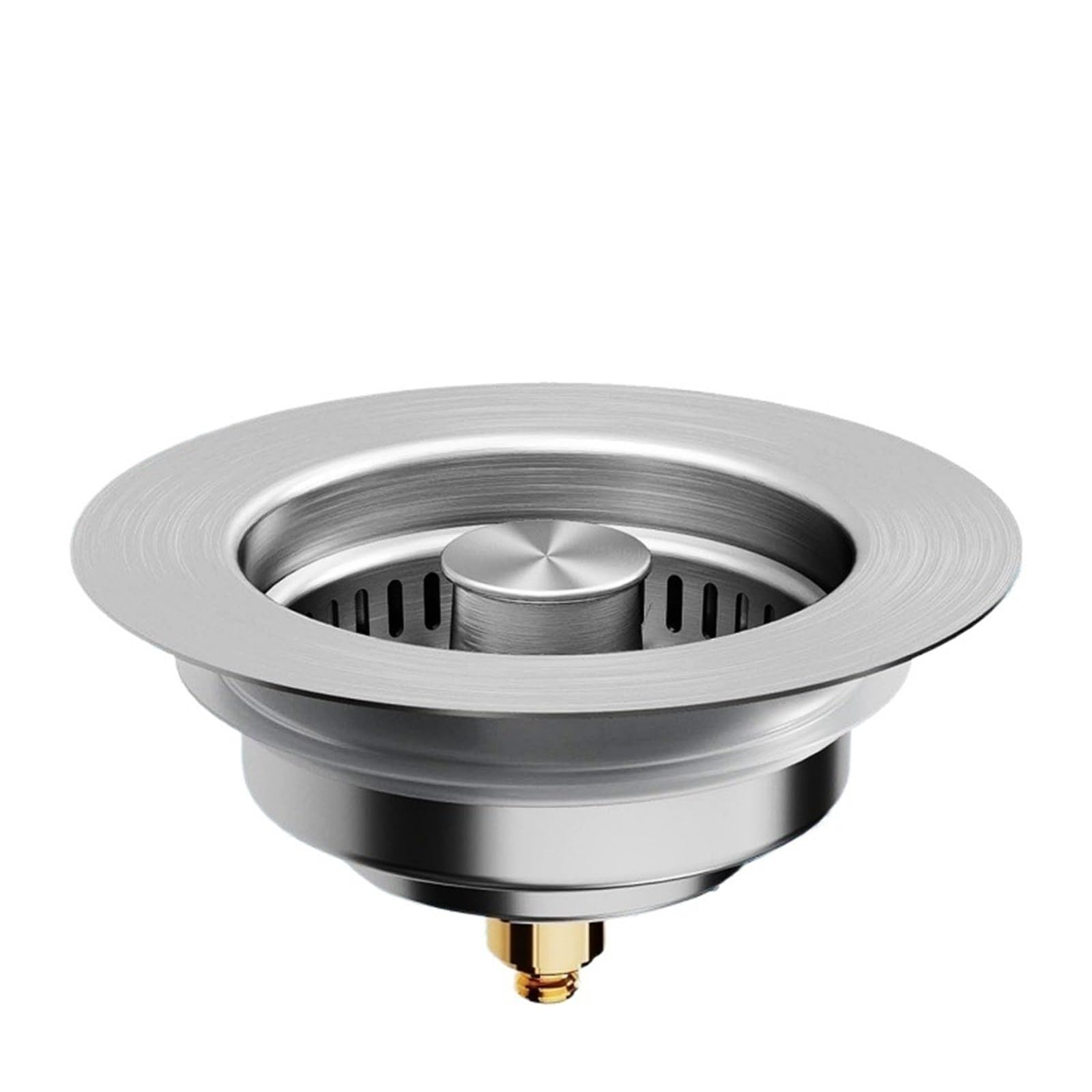 Sink Strainer Stainless Steel Pop-Up Sink Stopper, Anti-Clog Basket