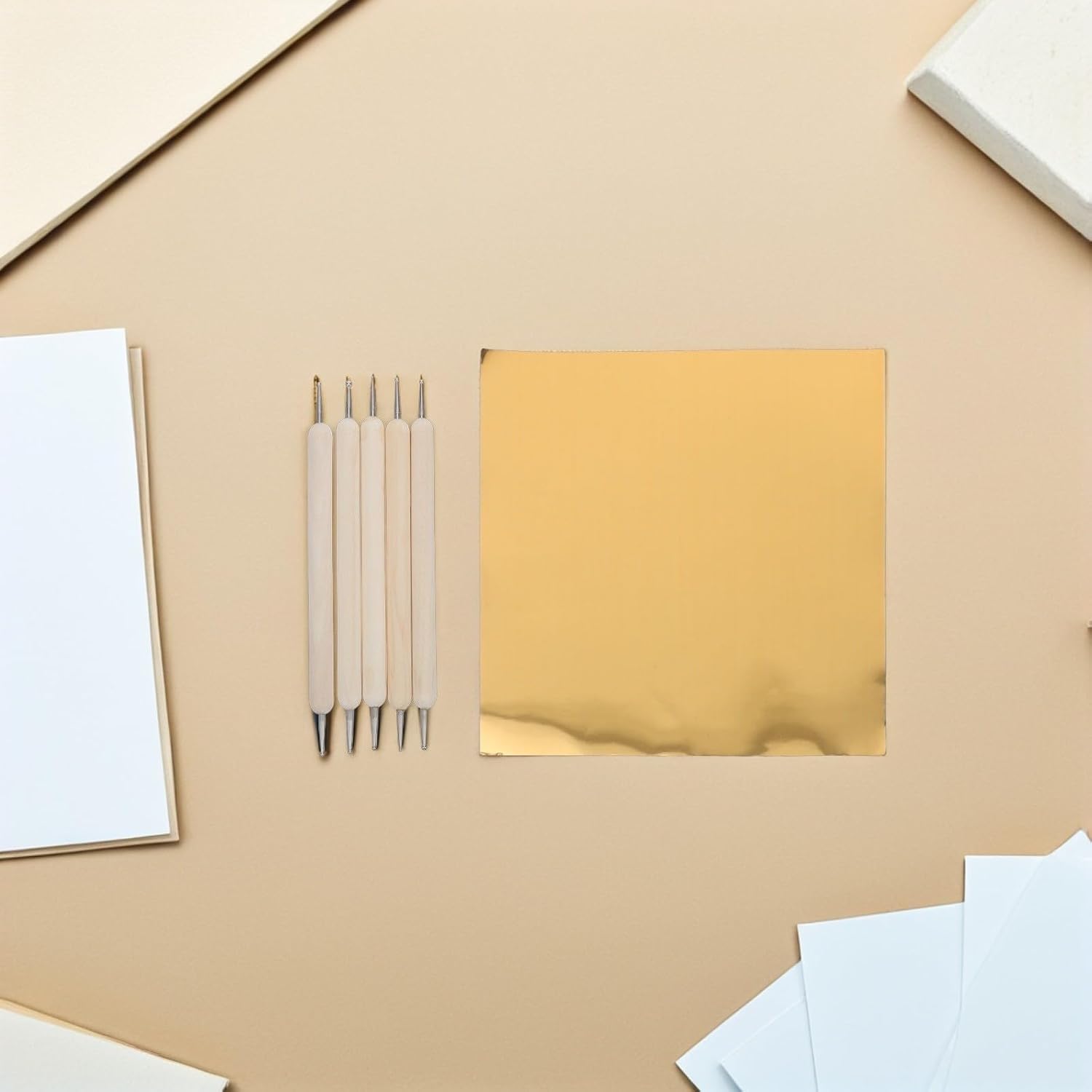 Double Sided Aluminum Embossing Foil Sheets for Crafting