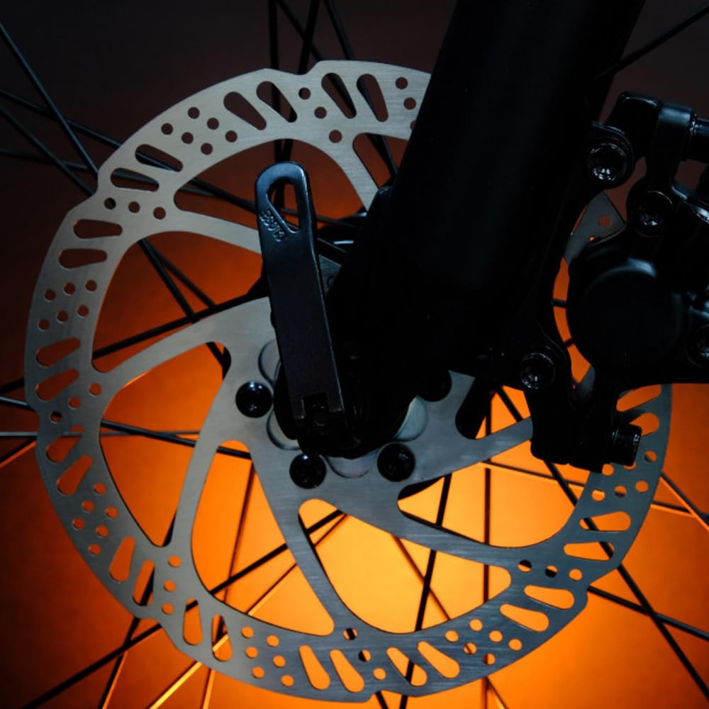 Set di 2 Disco Freno Rotore, 160mm Rotori Freno Disco Per Bicicletta, 6 Fori, in Acciaio Inox, con 12 Viti, per la Maggior Parte della Mountain Bike e Bici da Strada, Distanza Relativa Tra i Fori 44mm