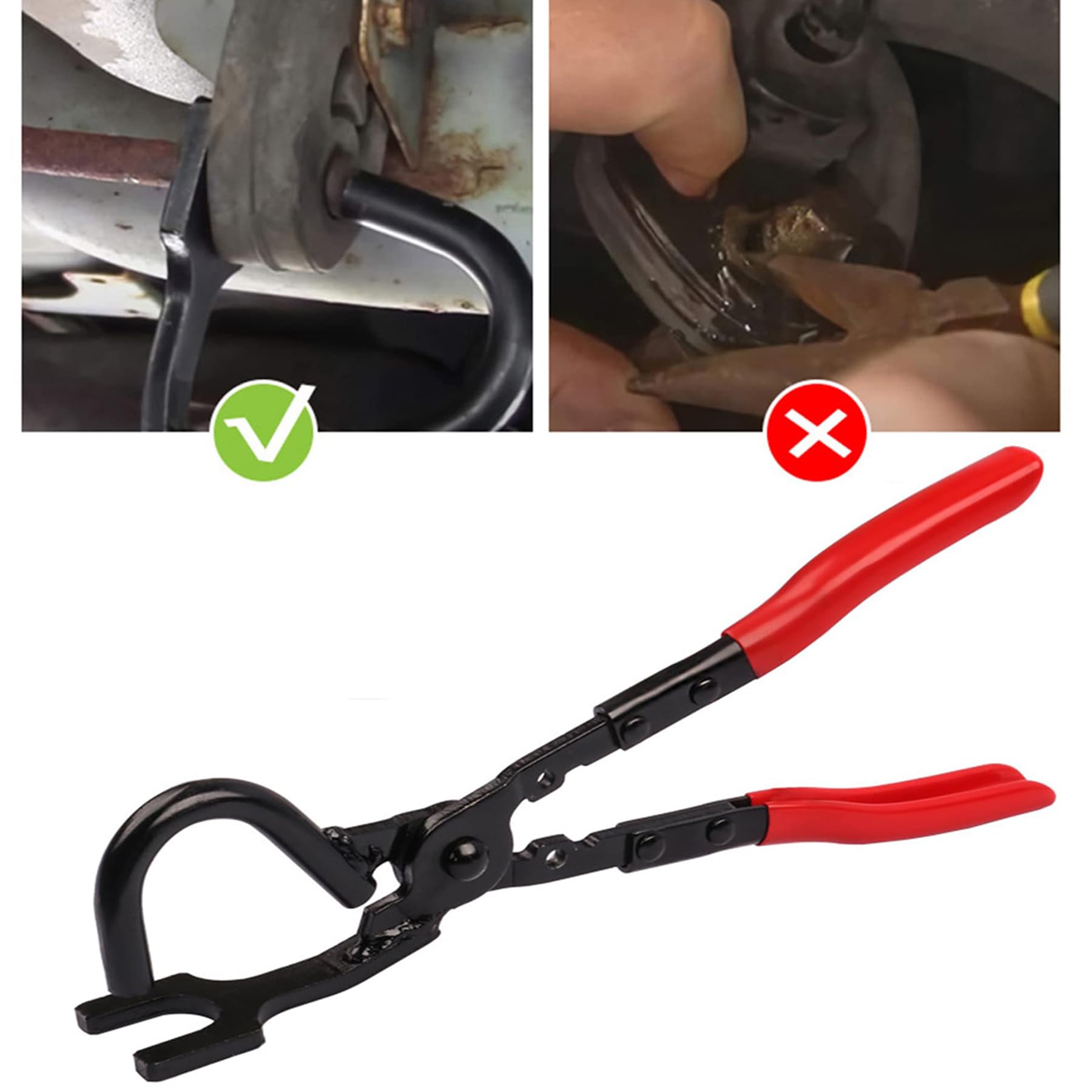 Alicates de Goma de Escape, Herramienta para Quitar el Colgador, Extractor de Mangueras, Extracción del Gancho del Silenciador, Accesorios