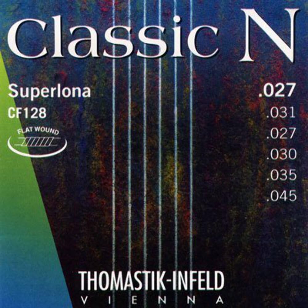 Thomastik Saiten für Klassik-Gitarre Classic N Series Satz Superlona Light CF128 Flatwound
