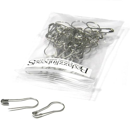 50 hallazgos de seguridad fáciles de usar con forma de bombilla para broches o collares (bronce antiguo)