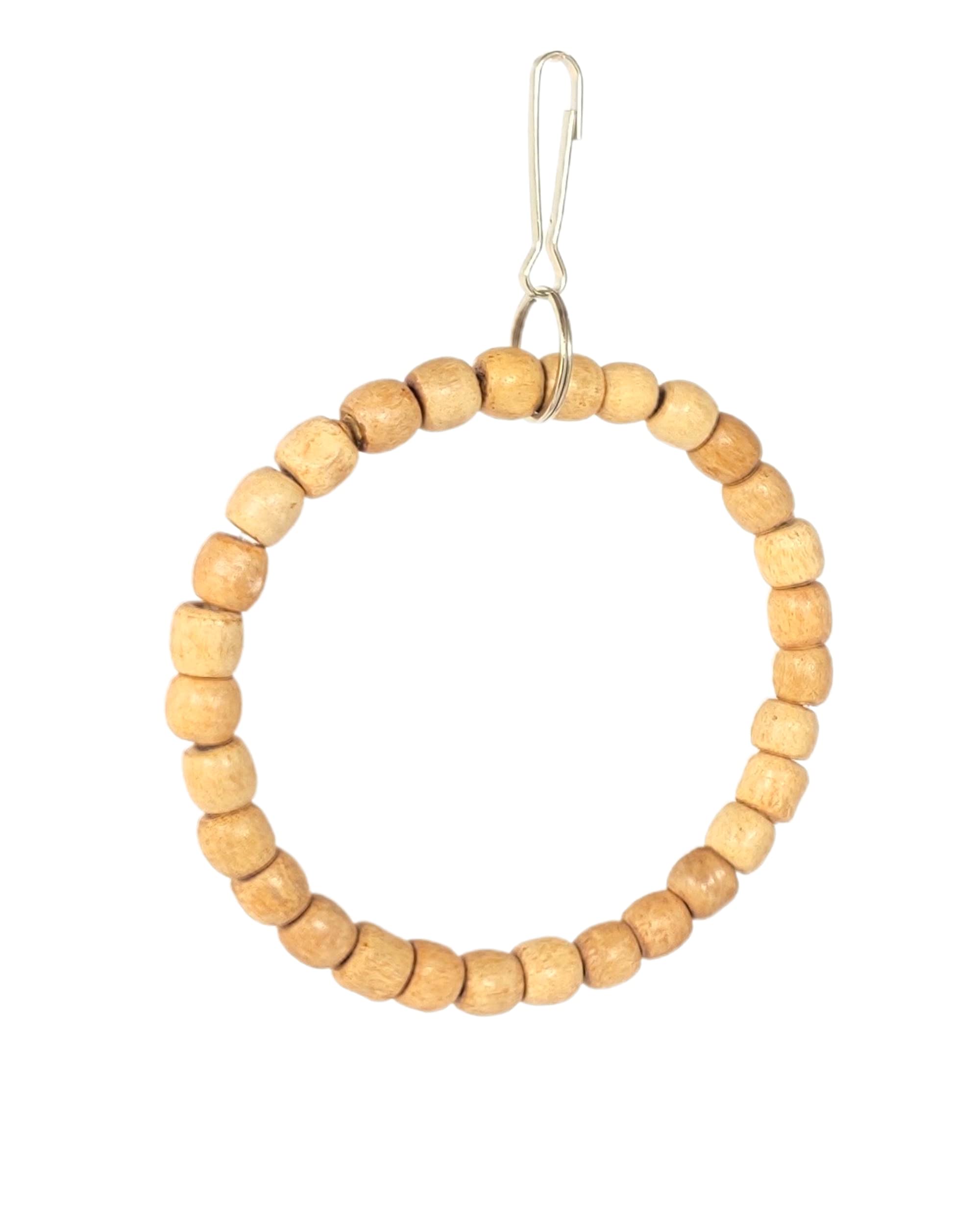 KSK Bird Parrot Natural Wooden Beeds Swing Perch Ring Cage Accessories for Small Parrots, Parakeets, Lovebirds, Budgie, Finches (Small) (B01N3O9Z2O) Amazon Price History, Amazon Price Tracker
