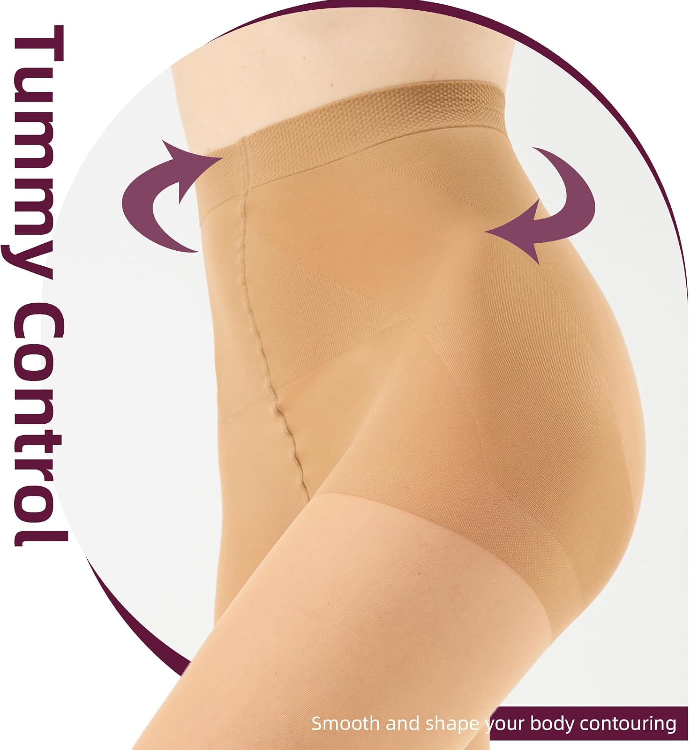 WiliW 2 Pairs Ultra Strong Tights for Women 10D Rip Resistant Sheer Pantyhose High Waist Control Top Tights - Image 4