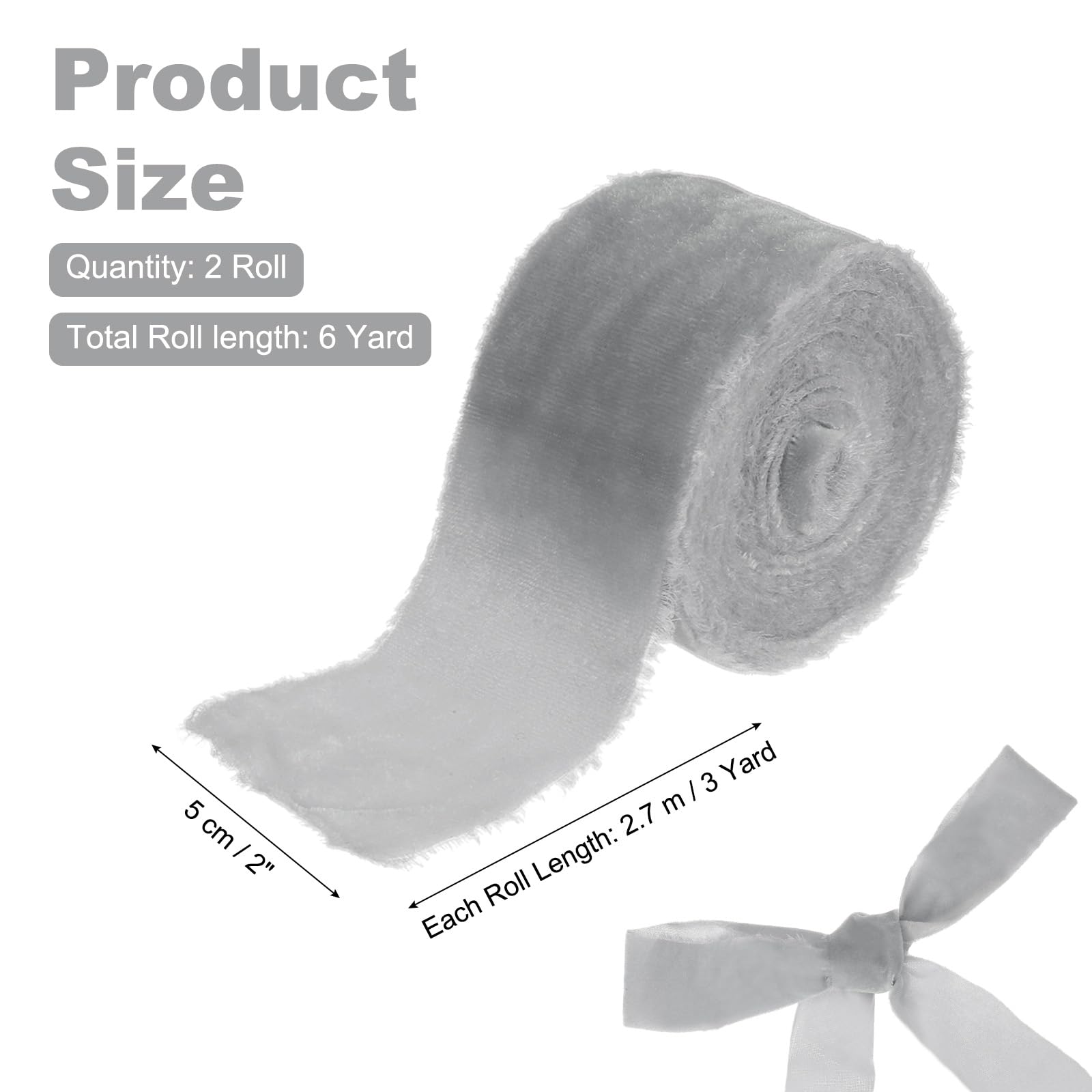 PATIKIL 2 Inch Velvet Ribbon - Image 2