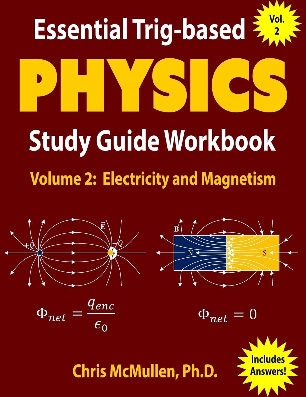 Zishka Publishing Essential Trig-based Physics Study Guide Workbook: Electricity and Magnetism