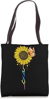 CNA Nurse Sunflower Certified Nursing Assistant Tote Bag