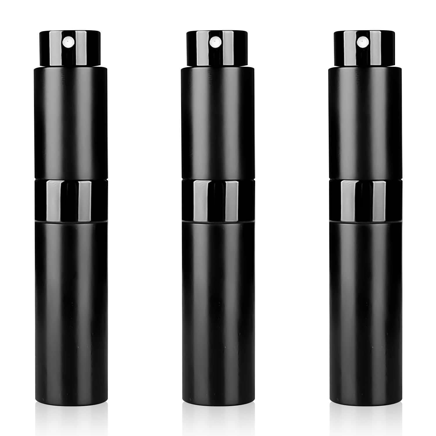 Bojueshaw 3pcs Refillable Perfume Atomiser Empty,Mini Atomizer,8ml Travel Spray Bottle,Portable Cologne Dispenser for Women Men