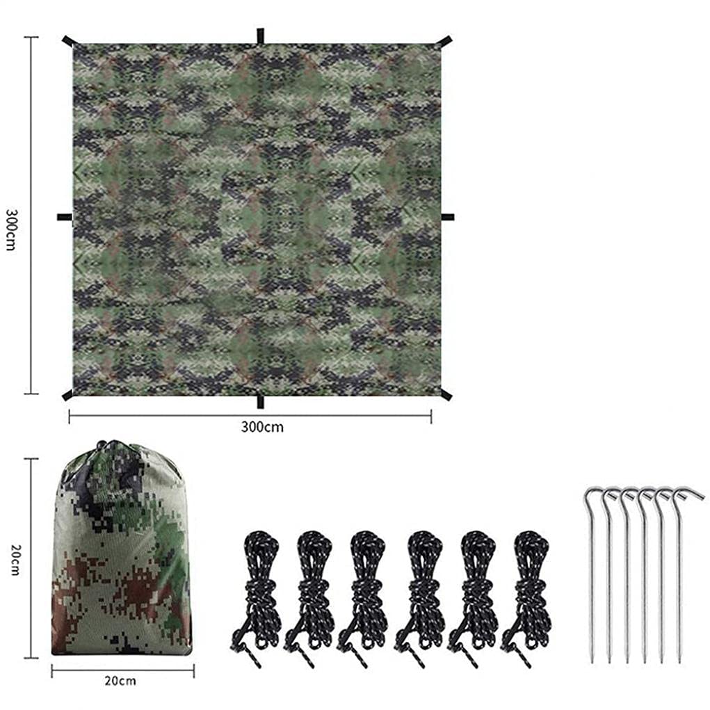 Bâche De Camping Portable Imperméable, Abri Solaire Hamac Coupe-Vent Tente De Mouche De Pluie Bâche Bâche Abri Pare-Soleil Auvent pour La Pêche en Plein Air Randonnée, B