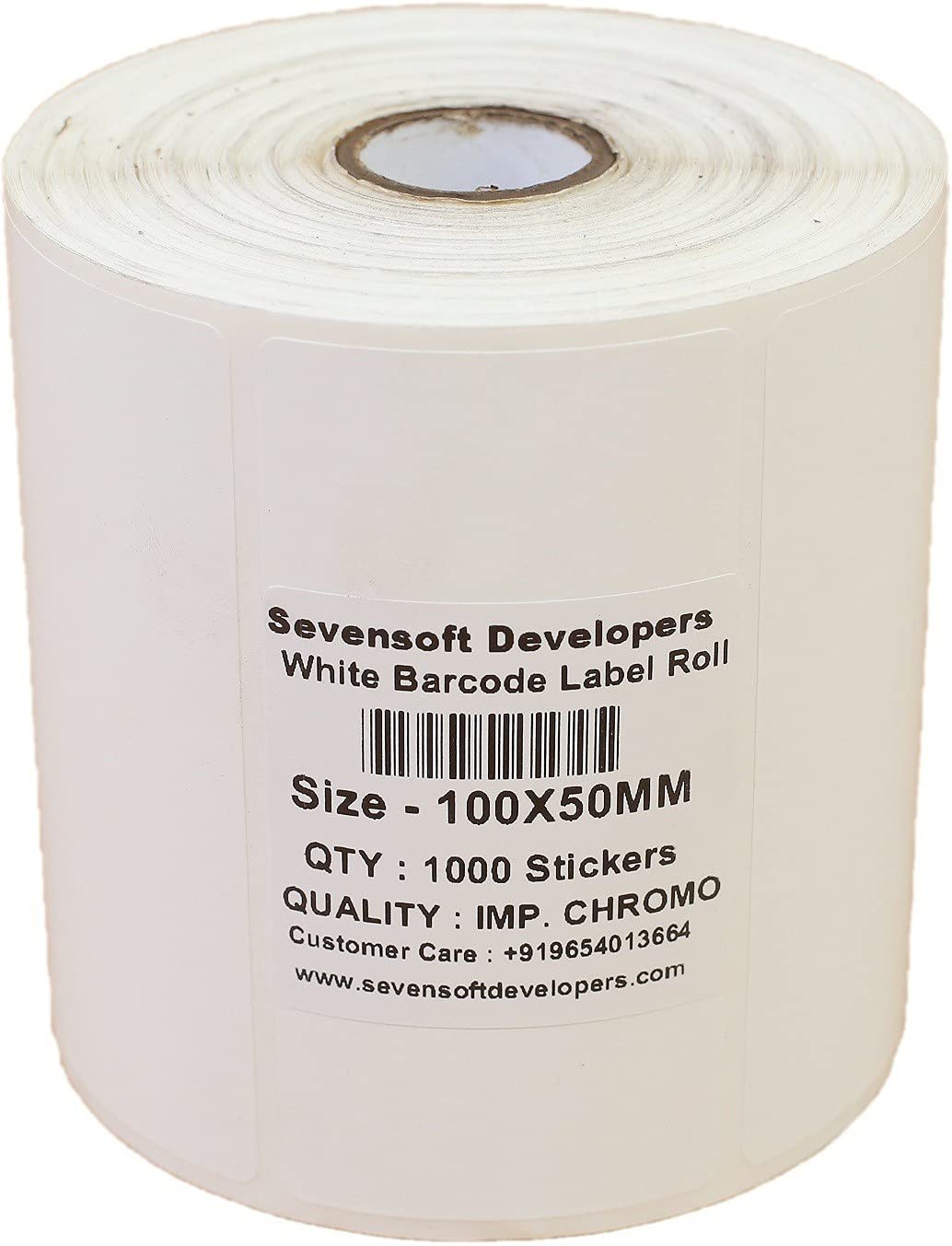 Sevensoft Developers 100X50MM Barcode Label (4X2 INCH) Self-Adhesive ...