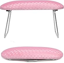 krofaue Nail Arm Rest,Professional Microfiber Leather Nail Hand Rest Stand Arm Rest for Acrylic Nails Cushion Hand Holder with Non-slip - Nail Technician Use Must Have（Pink）