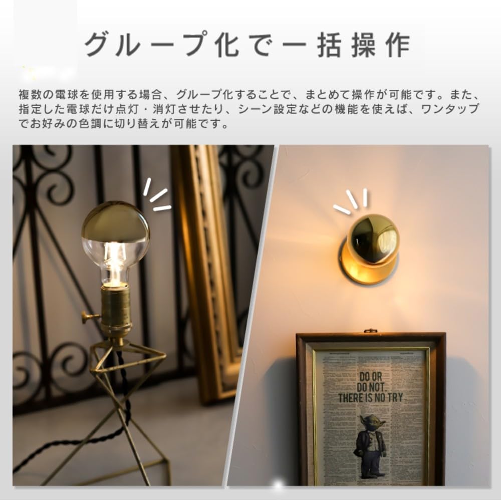 Amazon.co.jp: エジソンバルブLEDスマート E17 スマート電球 DUO