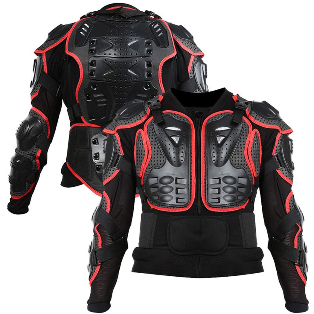 Motorcycle Jacket Motorbike Riding Jacket Full Body Armor for Men Spine Chest Protection Gear — view 3