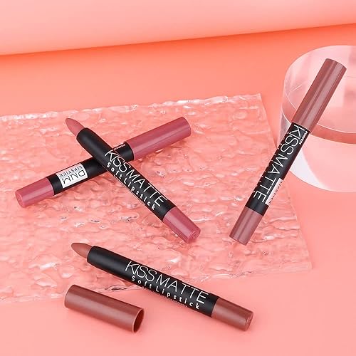 Miniatura 7 de BINGBRUSH Juego de lápices labiales de larga duración de 3 colores, color mate, lápiz labial definitivo para colección de maquillaje, nutritivo e