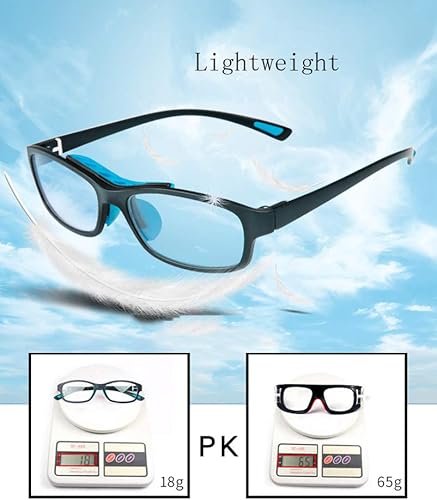 Miniatura 4 de Wonzone - Gafas de baloncesto para deportes al aire libre, gafas protectoras de seguridad con correa elástica ajustable, unisex, para hombres y