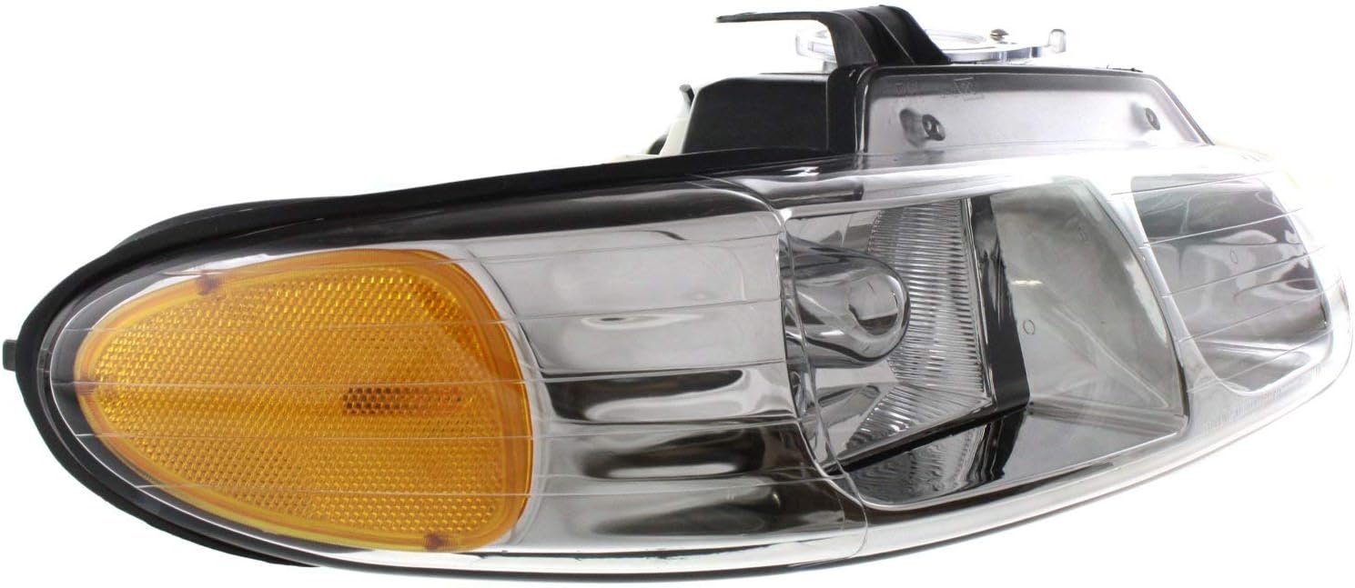 Evan Fischer Driver and Passenger Side Headlight for Dodge Grand Caravan 2000 Also Fits Chrysler Town & Country Halogen With bulb(s) For Models With Quad Lights Replaces# 4857151AD 4857150AD