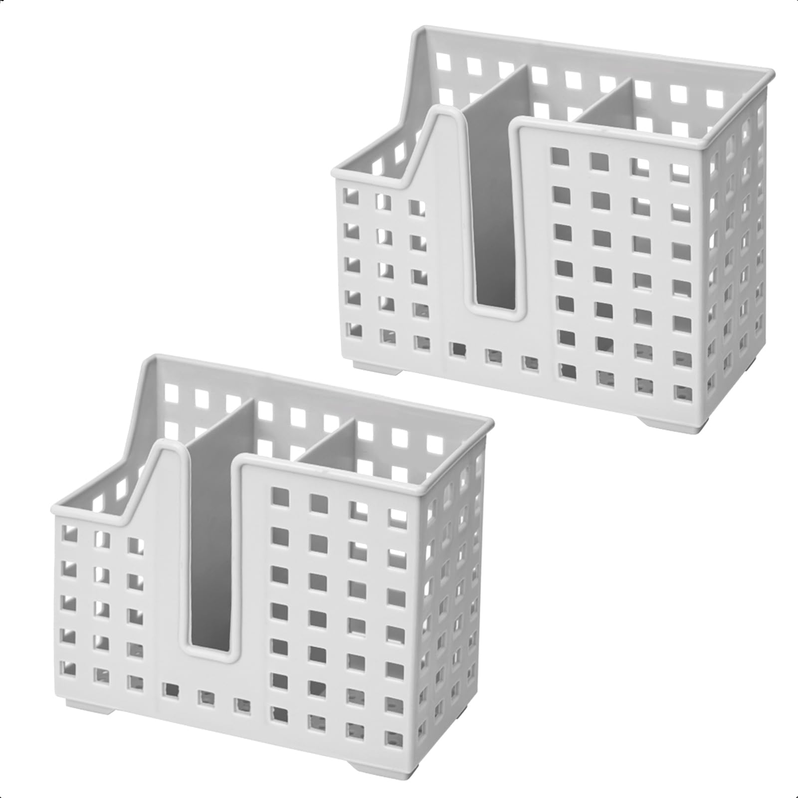 Cesta para lavavajillas, cesta para lavavajillas para pequeños ltems, palillos y popote, soporte universal para palillos para lavar, secar y almacenar (paquete de 2)