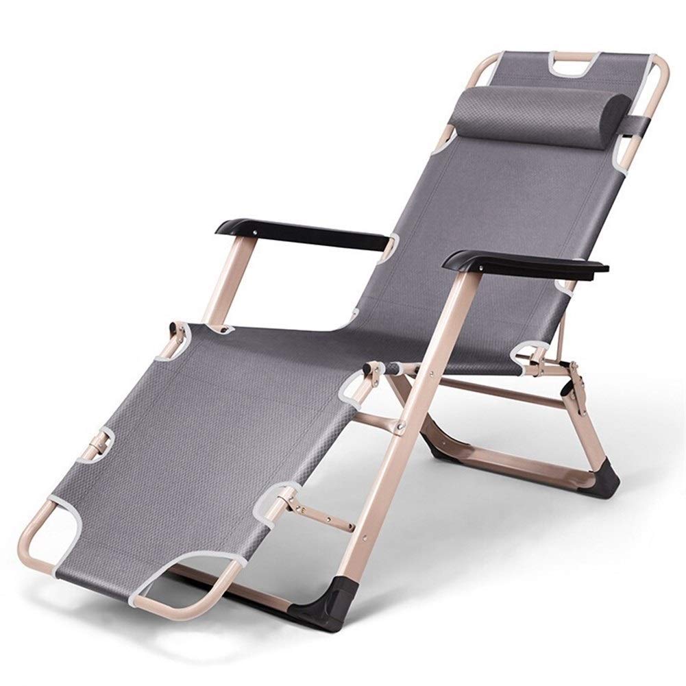Chaise d'extérieur inclinable pliante zéro gravité pour patio de piscine et plage