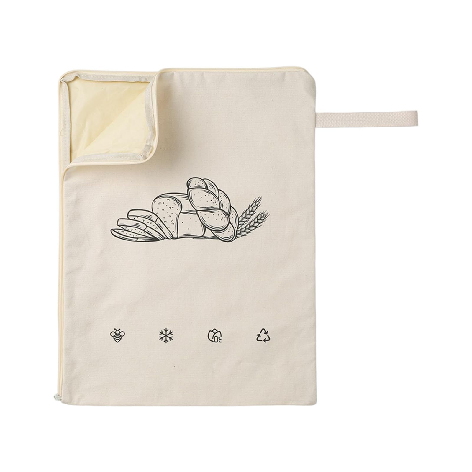 Bees Wax Bag for Sourdough Bread Zippered Styles Washable Storage Food Organiser for Snacks and Produce Recyclable Beekeeping Food Storage Bags